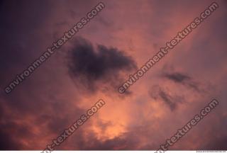Photo Texture of Sunset Clouds 